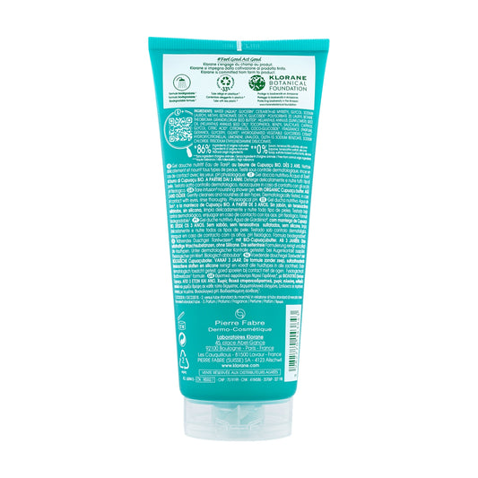 Nourishing Shower Gel with Cupuaçu Butter and Tiare Water Vegan Organic KLORANE