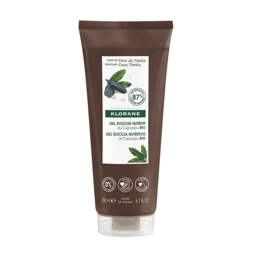 Shower Gel with Organic Vegan Cupuaçu Butter Tonka Bean KLORANE