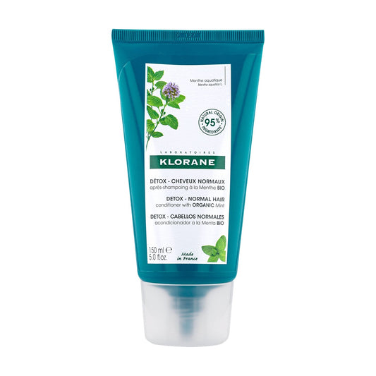 Après-Shampoing Détox Cheveux Normaux à la Menthe Bio KLORANE l'après-shampoing de 150mL