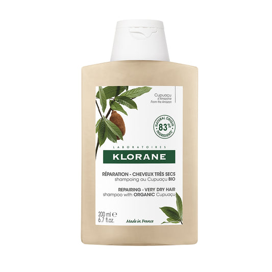 KLORANE Nourishing and Repairing Shampoo for Very Dry and Damaged Hair with Organic Cupuaçu Butter