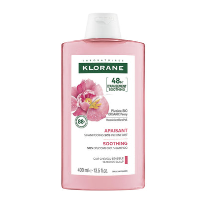 Shampoing Cuir Chevelu Sensible Apaisant Anti-irritant à la Pivoine Bio KLORANE 