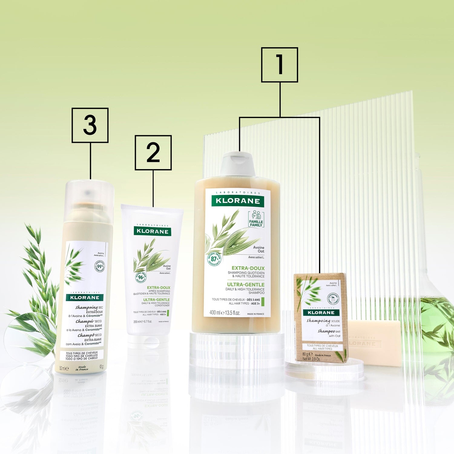 Shampoing Extra Doux à l'Avoine KLORANE 