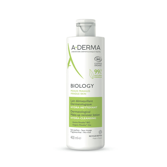 Cleansing Milk for Face and Eyes for Fragile Skin, Moisturizing, Cleansing, Biology A DERMA