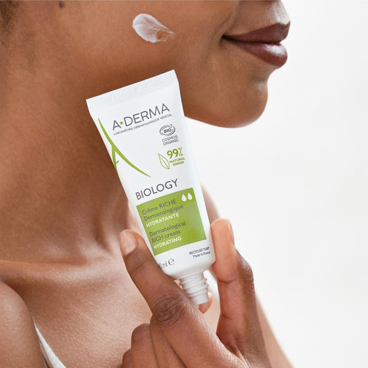A-DERMA Organic Moisturizing Face and Body Cream for Dry Skin