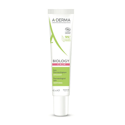 A-DERMA Organic Rhealba Oat Facial Treatment for Reactive and Intolerant Skin