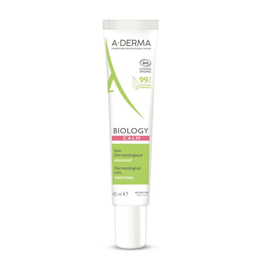 A-DERMA Organic Rhealba Oat Facial Treatment for Reactive and Intolerant Skin