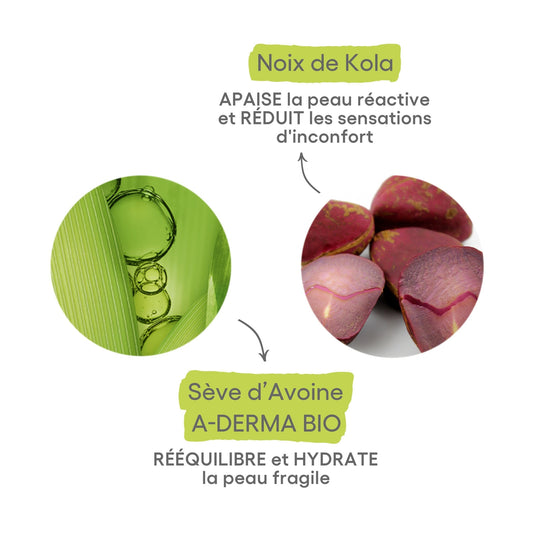 A-DERMA Organic Rhealba Oat Facial Treatment for Reactive and Intolerant Skin