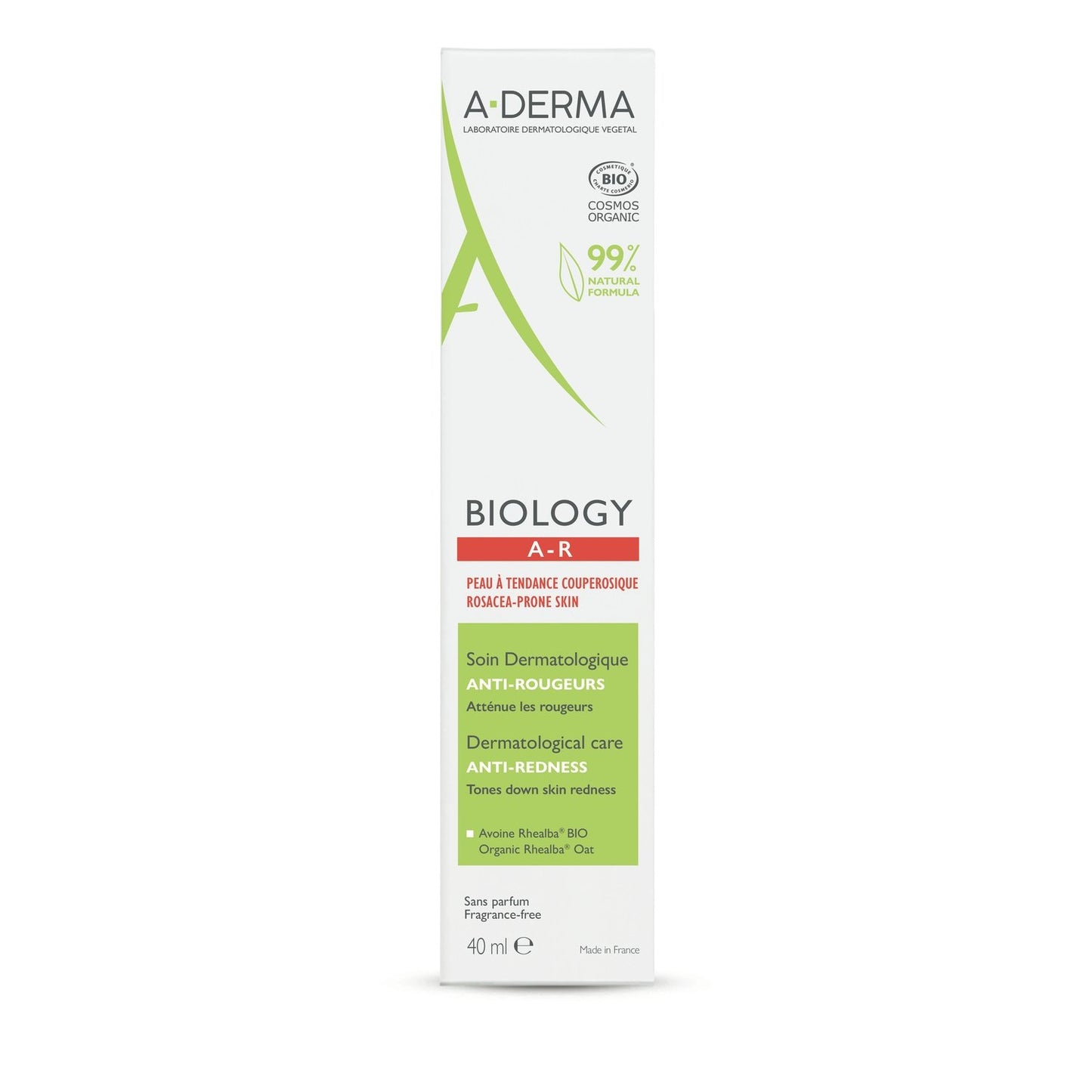 Soin Visage Peaux Fragiles Anti-Rougeurs Apaisant Biology A-DERMA