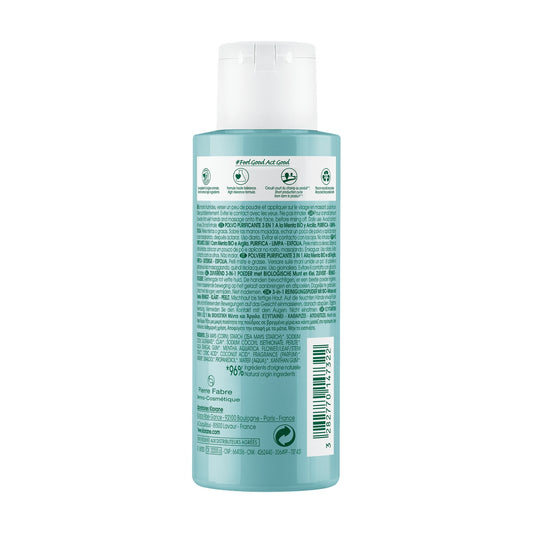 KLORANE 3 in 1 Organic Face Powder for Combination to Oily Skin with Aquatic Mint and Clay