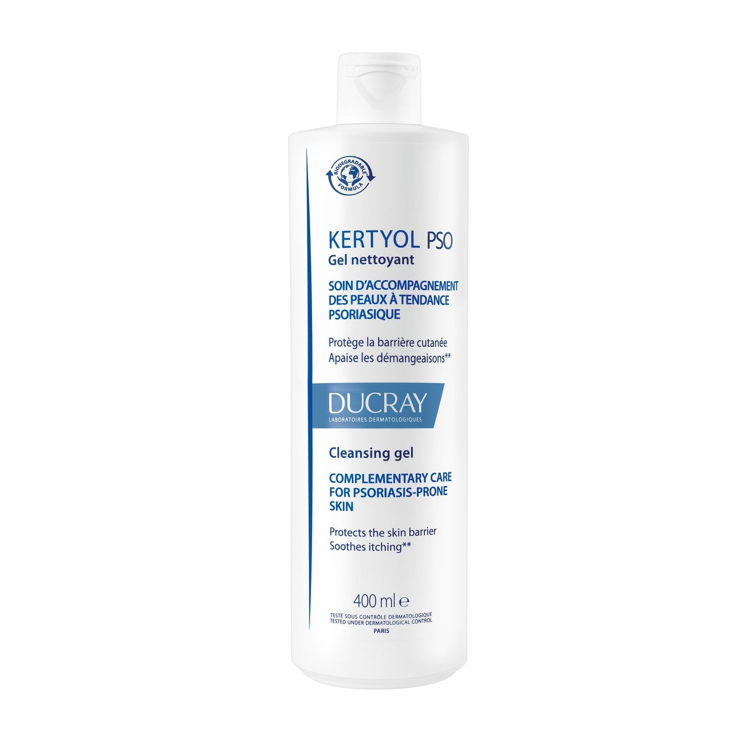 Gel Corps Peaux à Tendance Psoriasique Nettoyant Apaisant Kertyol PSO DUCRAY 