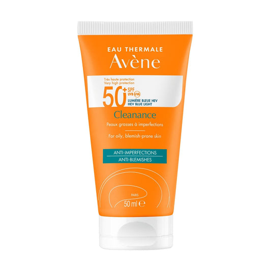 Crème Solaire Visage Peaux Grasses à Imperfections Très Haute Protection Spf 50+ Anti-Imperfections EAU THERMALE AVENE le tube de 50mL