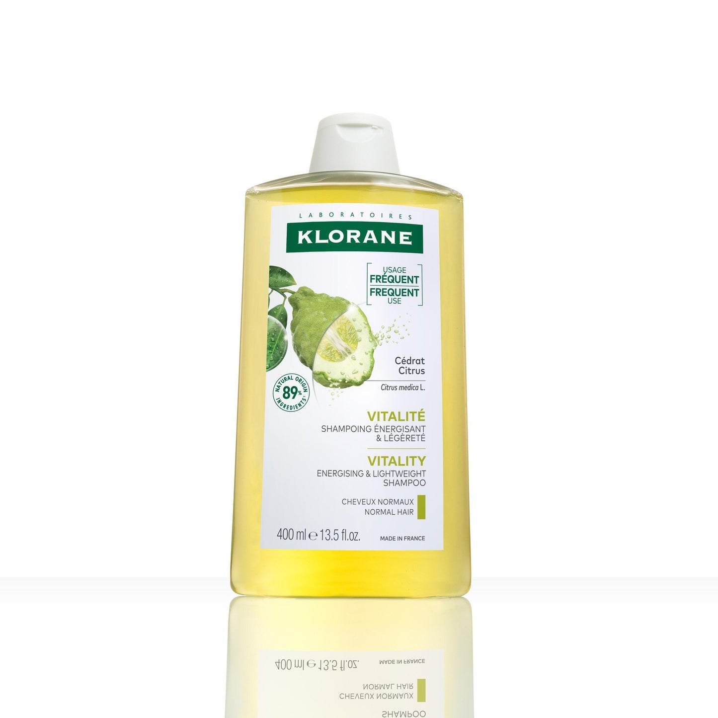 Shampoing Cheveux Normaux à Gras au Cédrat KLORANE 