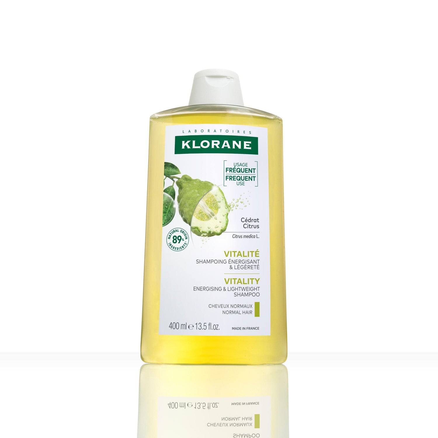 Shampoing Cheveux Normaux à Gras au Cédrat KLORANE 