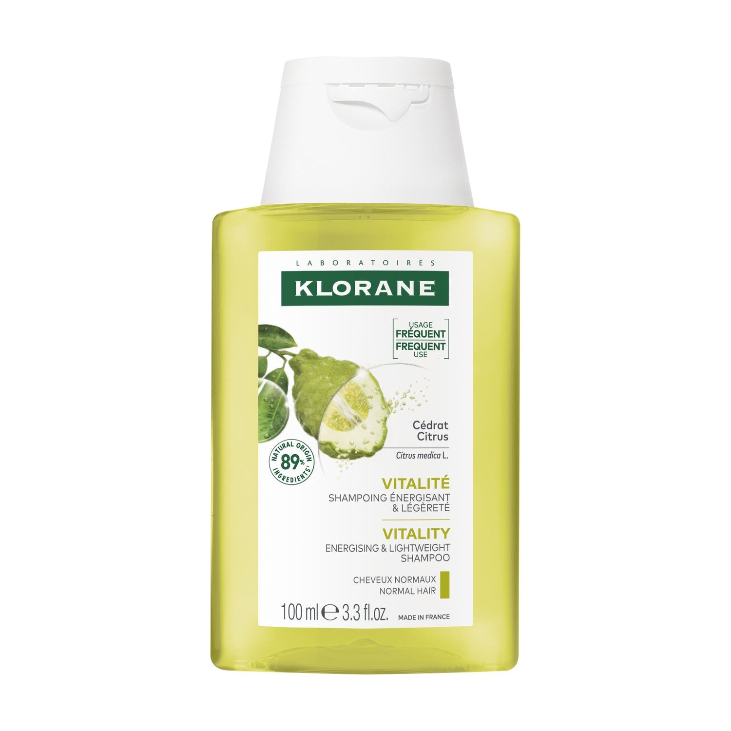 Shampoing Cheveux Normaux à Gras Légèreté au Cédrat KLORANE 