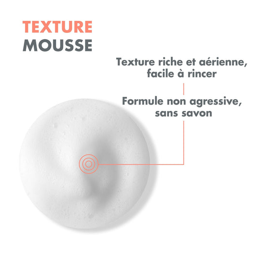 Face and Eye Foam for Sensitive Skin, Normal to Combination, Soothing Cleansing, AVENE THERMALE WATER
