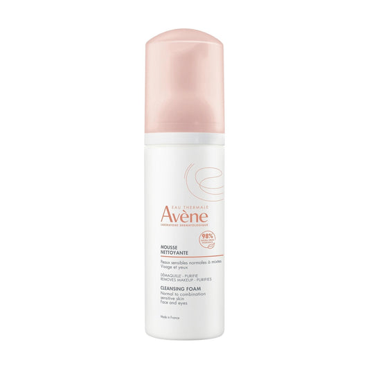 Mousse Visage Yeux Peau Sensible Normale à Mixte Nettoyante Apaisante EAU THERMALE AVENE le flacon de 150mL