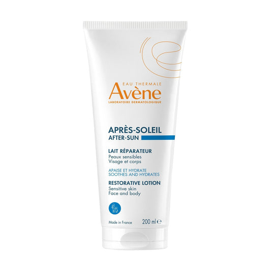 Après-Soleil Lait Réparateur Peau Sensible Apaise et Hydrate EAU THERMALE AVENE le tube de 200mL