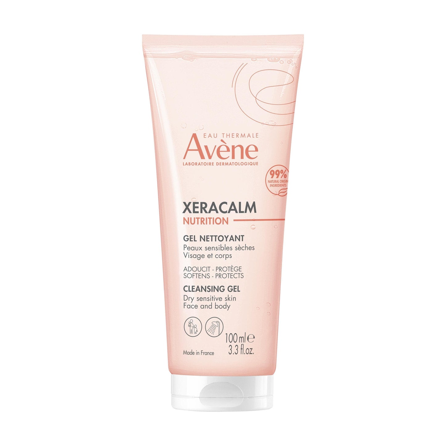 Gel nettoyant Visage Corps Peau Sensible et Sèche Adoucit Protège Xeracalm EAU THERMALE AVENE 