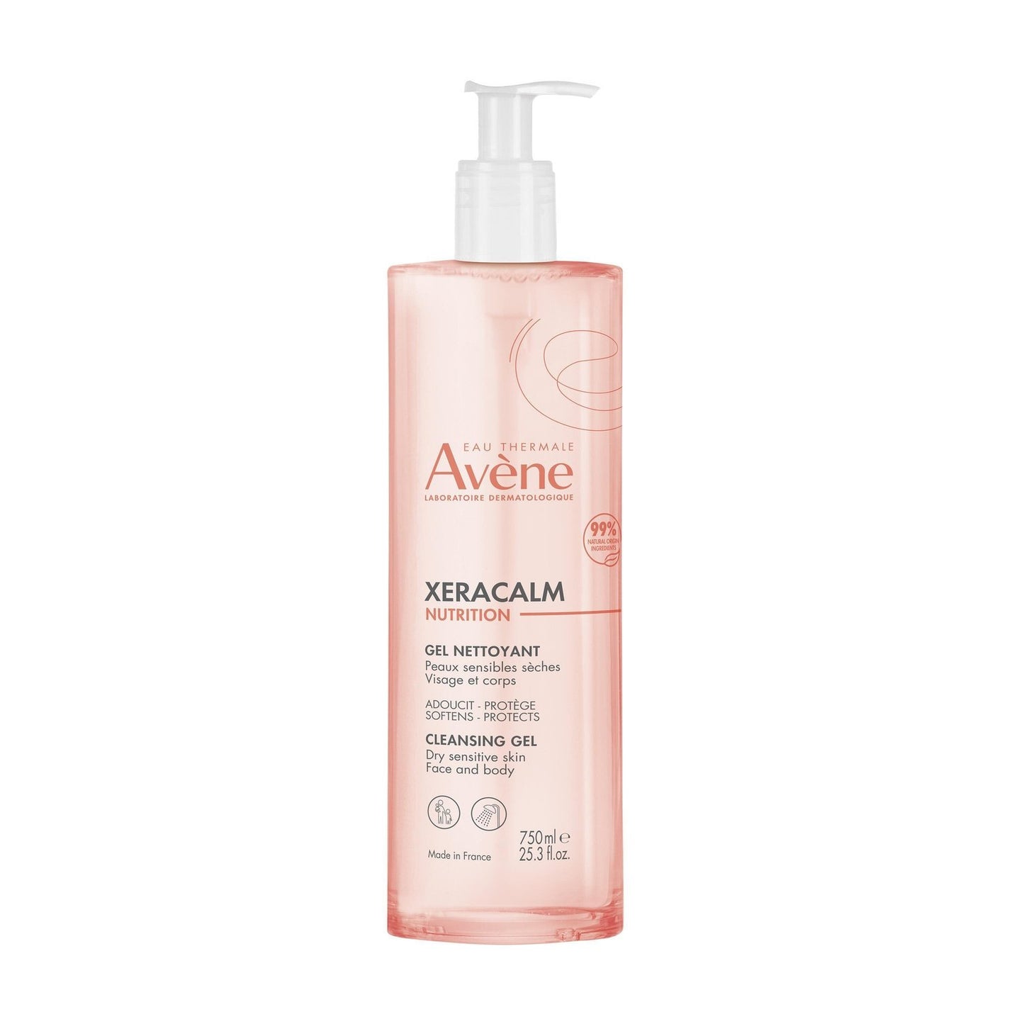 AVENE Xeracalm Nutrition Face and Body Shower Gel for Sensitive and Dry Skin