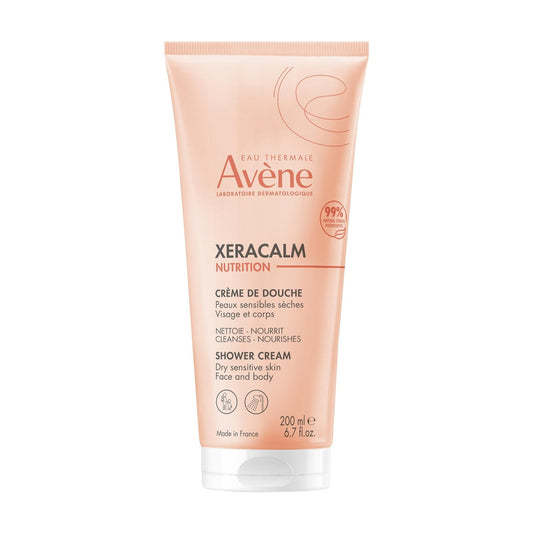 Crème de Douche Peaux Sensibles Sèches Haute Tolérance Nettoie et Apaise Xeracalm AVENE le tube de 200mL