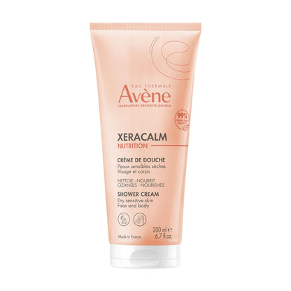 Shower Cream for Sensitive Dry Skin High Tolerance Cleanses and Soothes Xeracalm AVENE