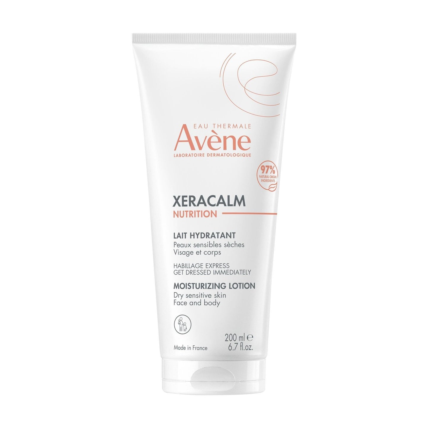 Lait Corps Peau Sèche et Sensible Hydratant Nourrissant 48h Xeracalm EAU THERMALE AVENE