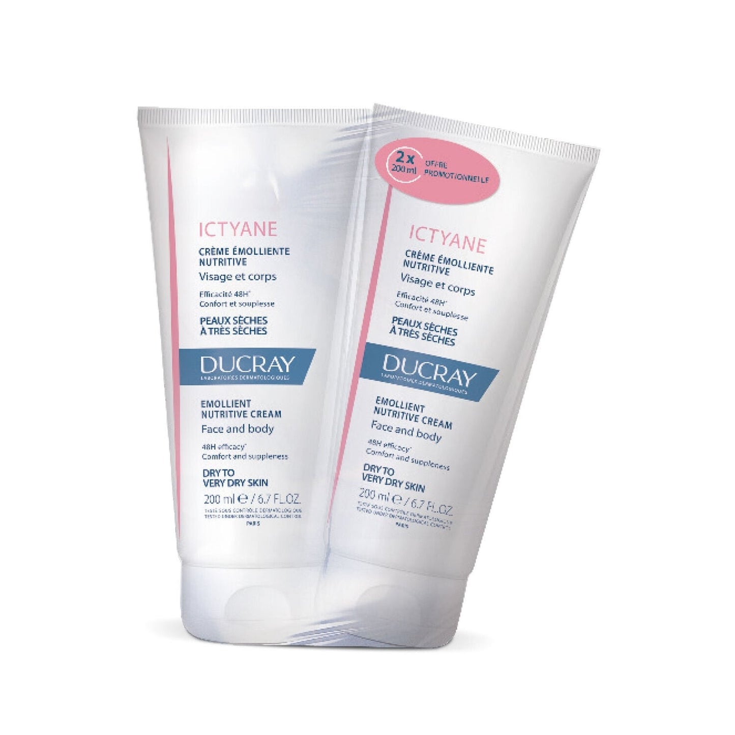Crème Corps Peau Sèche à Très Sèche Nutritive et Hydratante Ictyane DUCRAY 