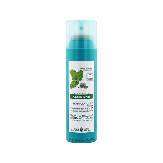 Shampoing Sec Détoxifiant Menthe Aquatique Bio KLORANE le flacon de 150mL