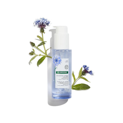 KLORANE Organic Cornflower Hyaluronic Acid Face and Eye Serum, Awaken and Smooth