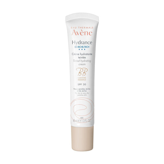 Crème Teintée Hydratante Visage Femme Peau Sensible Sèche à Très Sèche Hydrance Bb Riche Spf 30 EAU THERMALE AVENE le tube de 40 ml