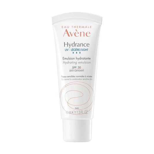 Crème Visage Femme Peau Sensible Hydratante Légère Hydrance UV EAU THERMALE AVENE le tube de 40 ml