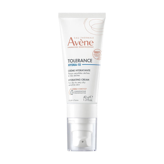 Crème Hydratante Visage Femme Peau Sensible et Sèche Tolerance Hydra-10 EAU THERMALE AVENE le tube de 40mL