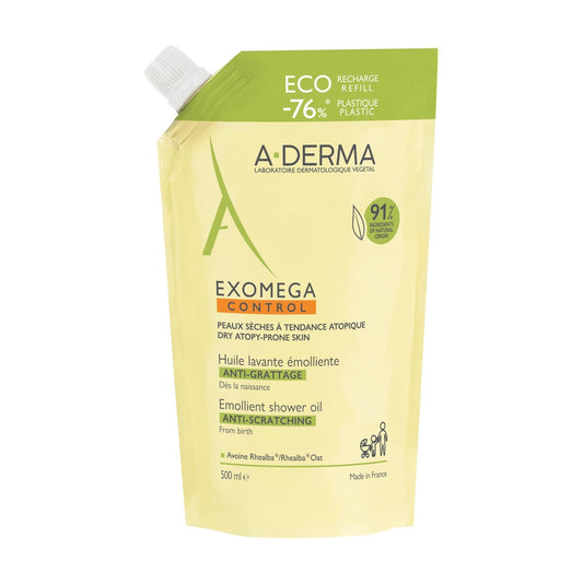 Huile de douche Corps Visage Anti-grattage Exomega Control Emolliente A-DERMA 