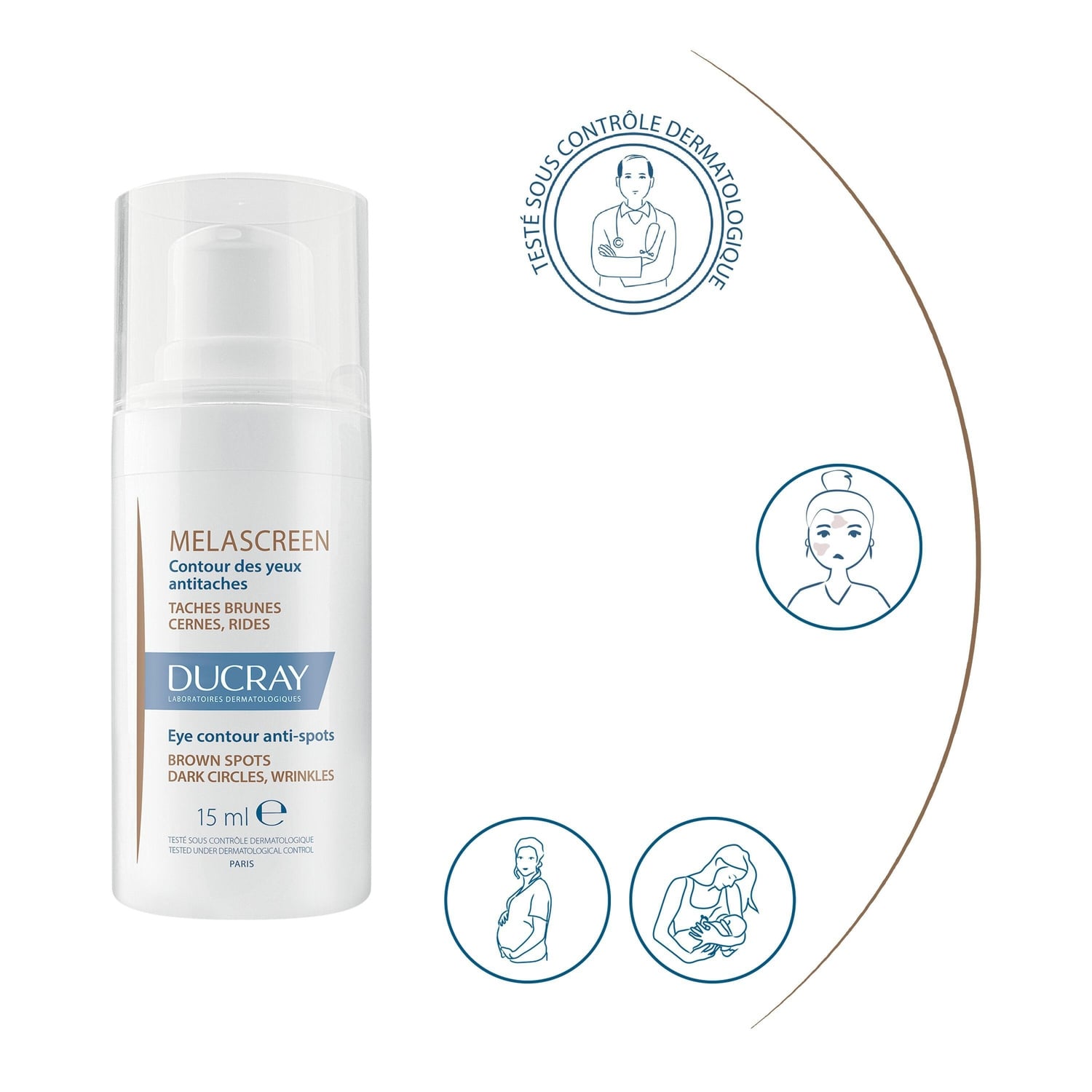 Contour des yeux Anti-tâches Cernes Rides Melascreen DUCRAY 