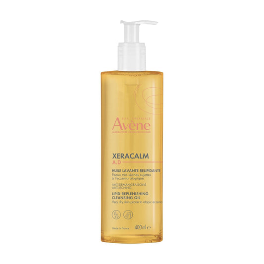 Huile de Douche Peaux Très Sèches à Tendance Eczéma Atopique Anti-Démangeaisons Visage Corps Xeracalm AVENE le flacon de 400mL