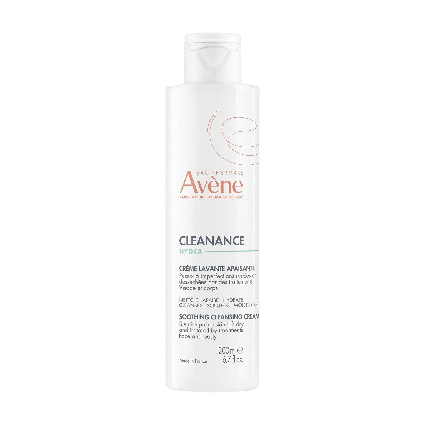 Crème Visage Peaux Sensibles Desséchées et Irritées Nettoyante Apaisante Cleanance Hydra EAU THERMALE AVENE 