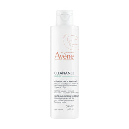 Crème Visage Peaux Sensibles Desséchées et Irritées Nettoyante Apaisante Cleanance Hydra EAU THERMALE AVENE 