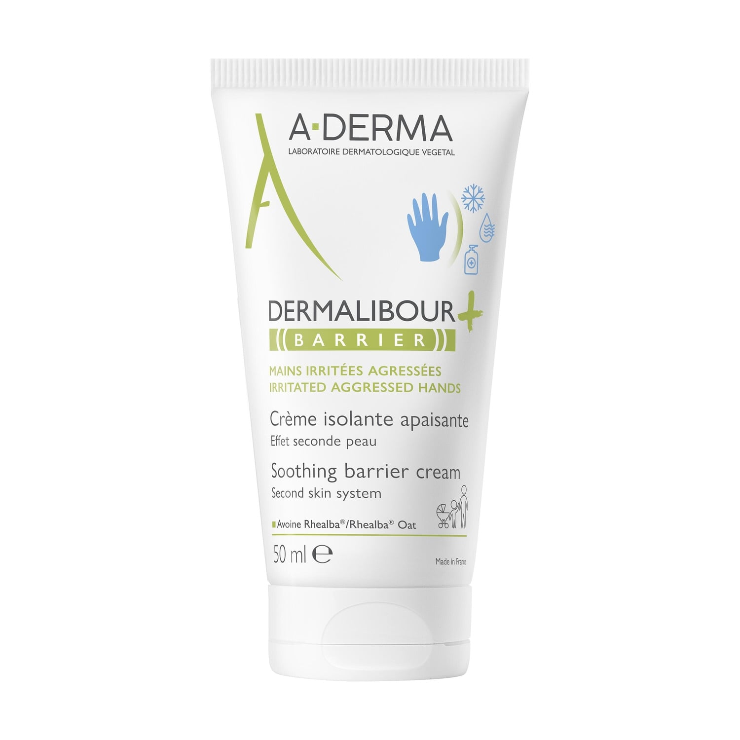 Soin Mains Irritées et Agressées Répare et Protège Dermalibour+ A-DERMA 