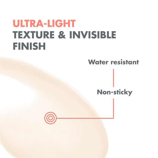 Sonnenschutz für das Gesicht für empfindliche Haut, sehr hoher Schutz, LSF 50+, Ultra Invisible Fluid, EAU THERMALE AVENE
