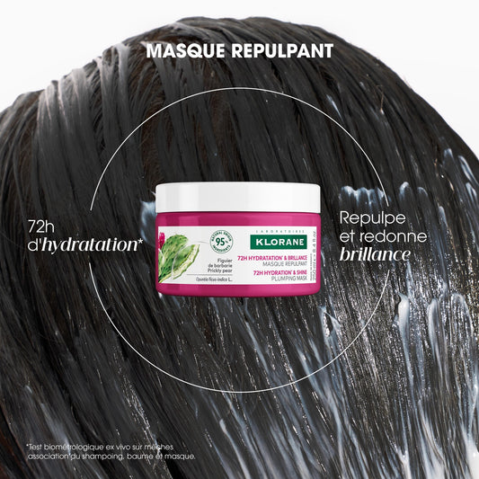 KLORANE Plumping Mask for Dehydrated Hair with Prickly Pear