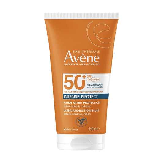 Crème Solaire Bébé Enfant Adulte Peau Sensible Très Haute Protection Spf 50+ Ultra Large Spectre Résistant Eau et Sueur EAU THERMALE AVENE le flacon de 150mL