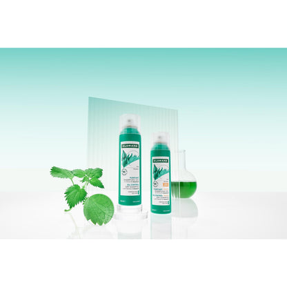 KLORANE Tinted Purifying Dry Shampoo for Brown and Oily Hair with Nettle and Vitamin E