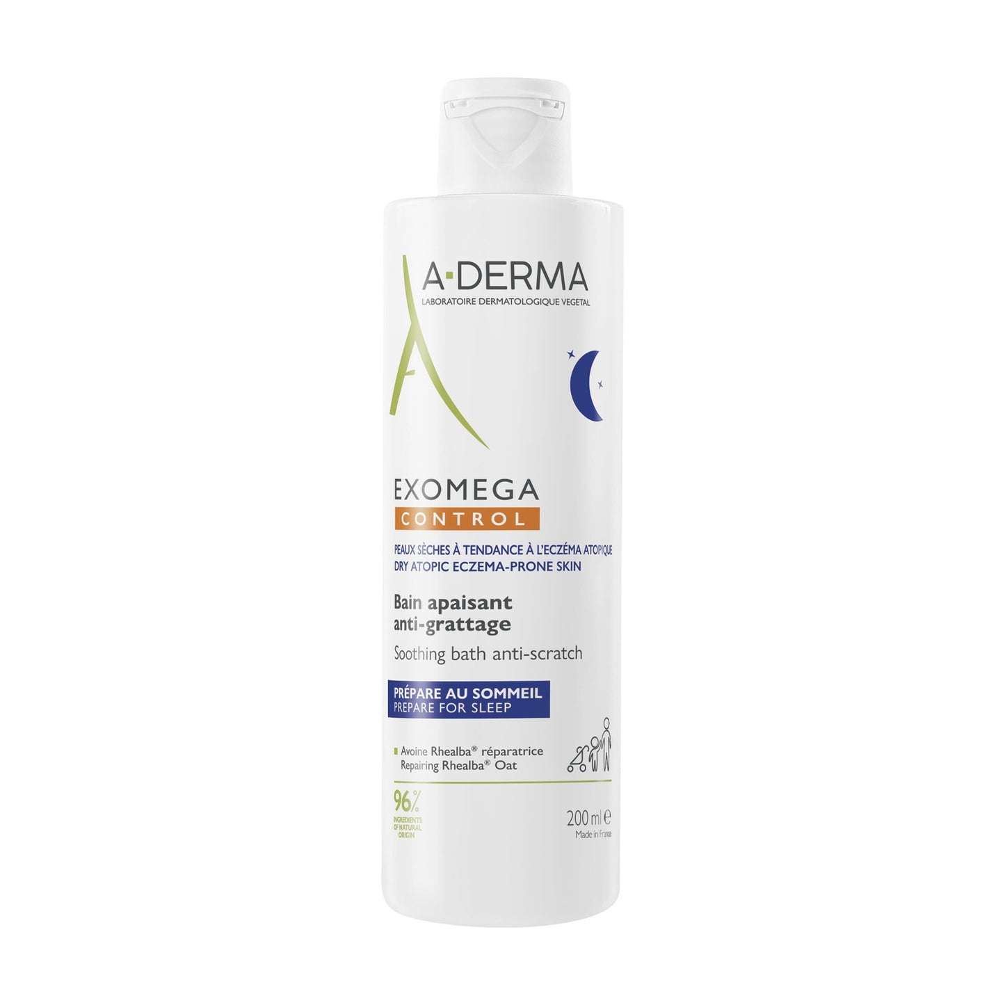 Bain moussant Peaux Sèches à Tendance Atopique Apaisant Anti-grattage A-DERMA 