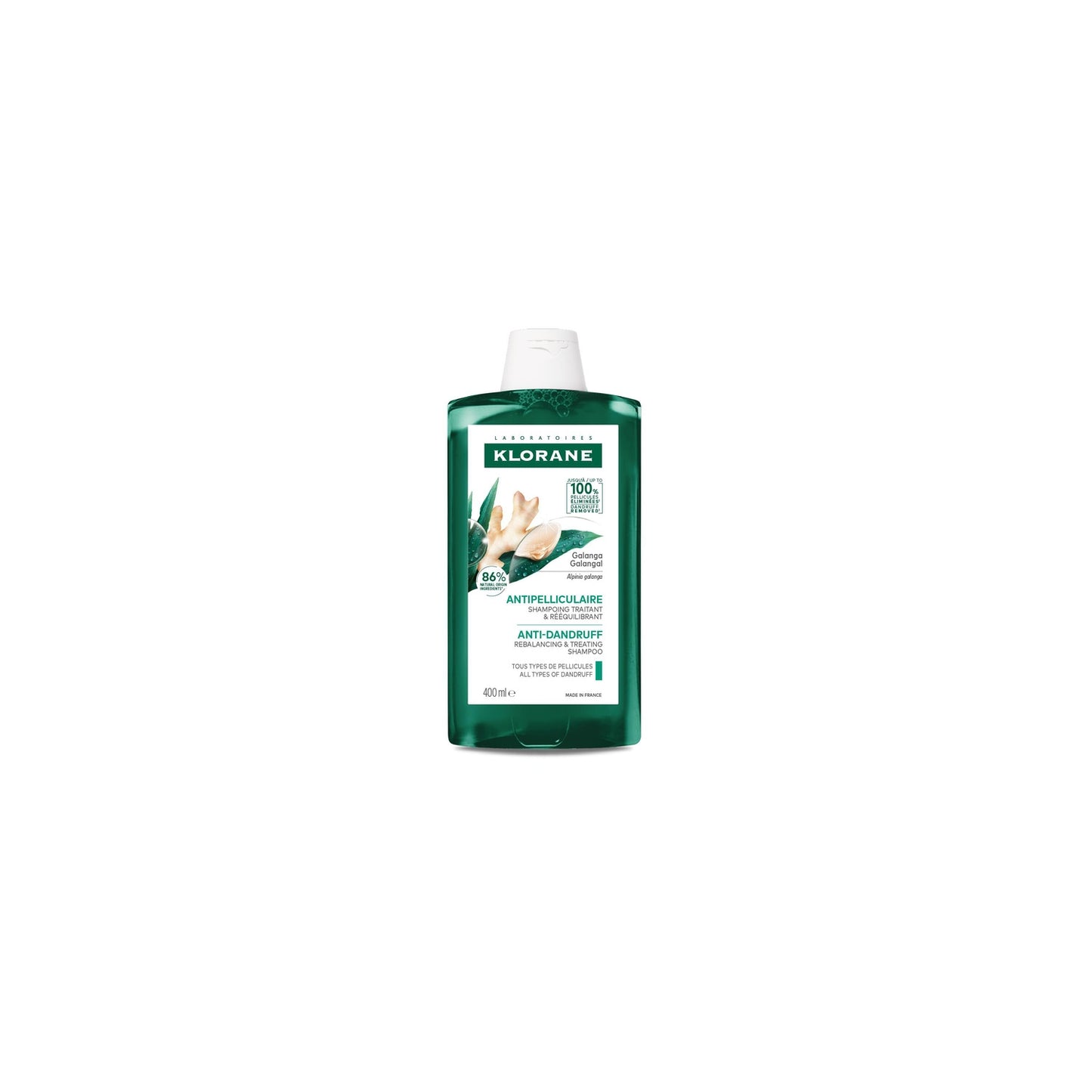 Shampoing Antipelliculaire au Galanga KLORANE 