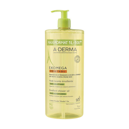 Huile de douche Visage Corps Peau Sèche Atopique Nettoie Nourrit Apaise A-DERMA 