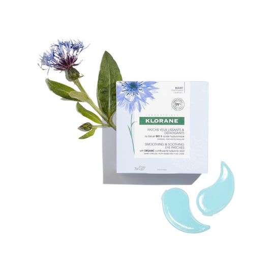 Smoothing Anti-Fatigue Eye Contour Mask for Sensitive Eyes with Organic Cornflower KLORANE