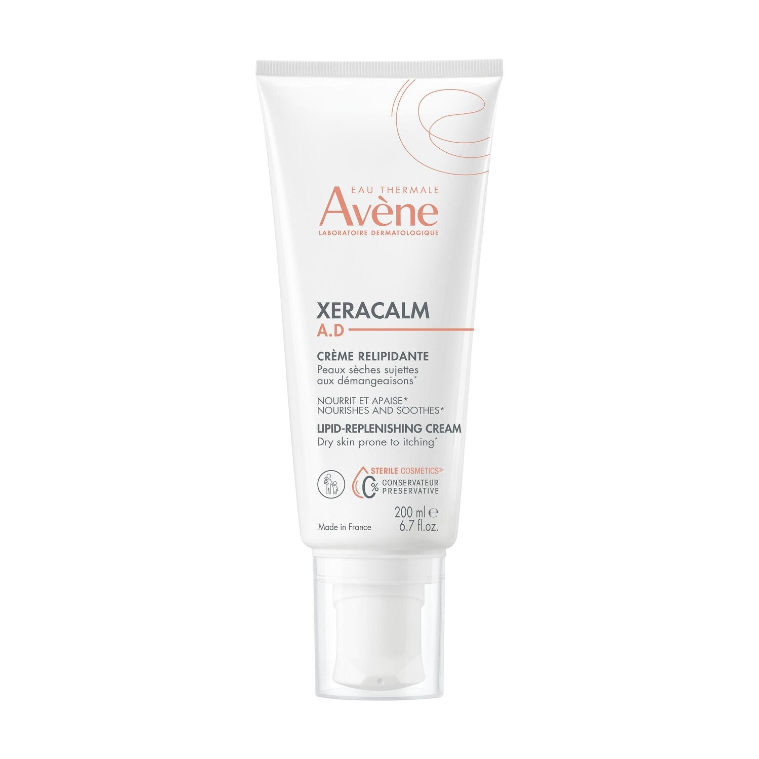 Crème Corps Relipidante Peau Atopique Anti-Irritations et Démangeaisons Xeracalm EAU THERMALE AVENE le tube de 200 ml
