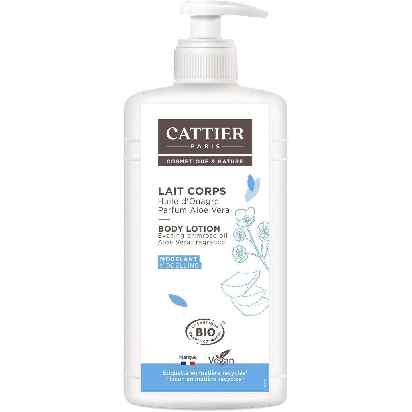 Lait Corps Hydratant Raffermissant Anti-âge Aloé Vera Onagre Bio CATTIER 