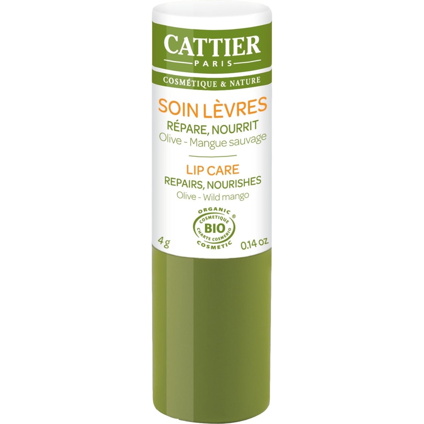 Baume à lèvres Réparateur Ultra Nourrissant Bio Olive et Mangue Sauvage CATTIER 