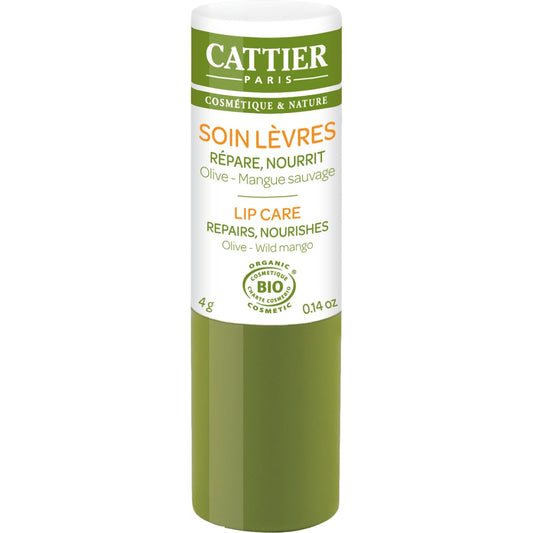 Baume à lèvres Réparateur Ultra Nourrissant Bio Olive et Mangue Sauvage CATTIER 